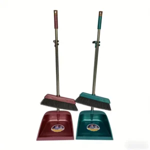 High Quality Broom Dustpan Set Plastic Broom Escoba Con Recogedor Cleaning Long Handle Broom and Dustpan Set