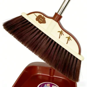 High Quality Cleaning Floor Long Handle Broom and PVC Dustpan Set for Home Use