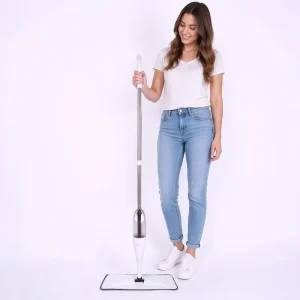 High Quality Durable Microfiber Refillable Water Tank 360 Swivel Stainless Steel Wet Dry Washable Easy Use Household Spray Mop