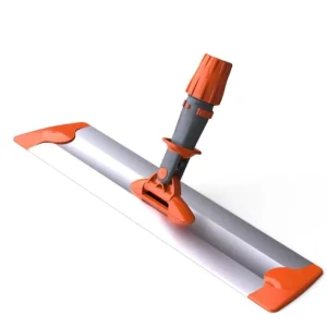 High Quality Eco Friendly Aluminum Flat Mop Frame Telescopic Replaceable Hook Loop System Commercial Cleaning Microfiber Head