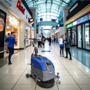 High Quality Electric Walk Behind Scrubber Dryer for Supermarkets and Households Small New Hand Push Floor Scrubber