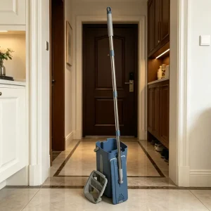 High Quality Hand Free Floor Cleaning Mop Microfiber Cloth Mops Clean 360 Magic Flat Mop and Bucket Set With Single Bucket