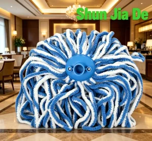 High Quality High-Absorbency Microfiber Water Mop Head Threaded Refill Durable Replacement for Floor Cleaning