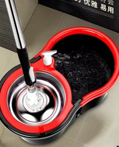 High Quality House Floor Mop Wet and Dry Floor Microfiber Mop with Bucket 360 Spin Magic Mop Set