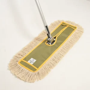 High Quality Natural White Yarn Dust Mop for Hotel & Property Cleaning