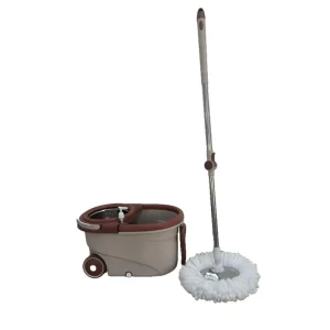 High Quality New Design Large Capacity Spinning Mops with Wheels and Pull Handles Metal Bucket Set for Household cleaning