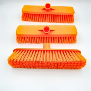 High Quality Portable Lightweight PP Plastic Bathroom Cleaning Brush with Sponge Design Push Broom Outdoor Heavy Duty Floor