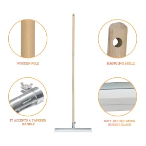 High Quality Professional Metal Handle Reusable Floor Wiper 14 18 22 Inch Industrial Floor Squeegee