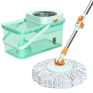 High Quality Rotary Spin Drying Magic Mop Detachable Steel Pole Hot Selling High End Hot Item