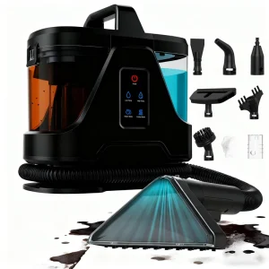 High Temperature Steam Corded Handheld Portable Carpet Cleaning Machine Spot Cleaner for Spills Carpets Sofa Stairs Floor