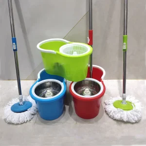 Home Mops Cleaning Floor Mop 360 Spinning Turbo Microfiber Mop and Bucket Set