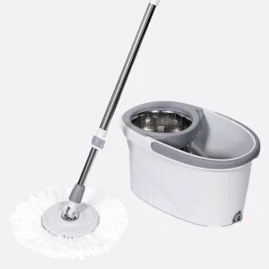 Home Use Eco friendly Multi functional Self Wringer Durable 360 Rotating Spin Basket Steel Pole Mop Bucket Set for Floor
