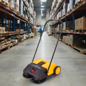 Home Use Manual Walk-Behind Floor Sweeper for Farm and Street Cleaning