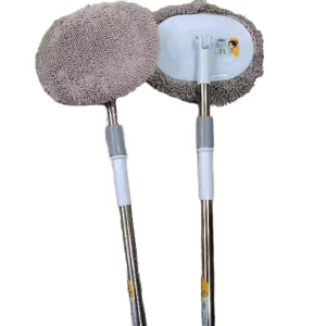 Homettler CoolMop Self Contained Hair Free Flat for Spin Mop Bucket Microfibre Dual Tip Cleaning Head Rechargeable Battery for