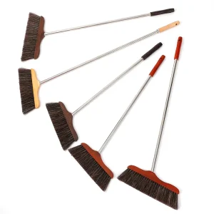 Horsehair Wooden Broom with Long Handle