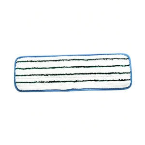 Hospital Grade Velcro Microfiber Mop Pad Washable Flat Mop Head Replacement Reusable Heavy Duty Floor Cleaning Refill