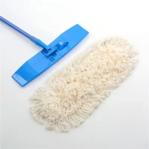 Hospital Gym Use Strong Water Absorption Microfiber Cotton Flat Mop for Floor Cleaning