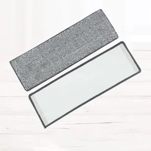 Hot Sell Customized Adhesive Type Eco Friendly Recyclable Microfibre Fabric Flat Mop Cloth Hand Washable Lazy Cleaning Mop Head