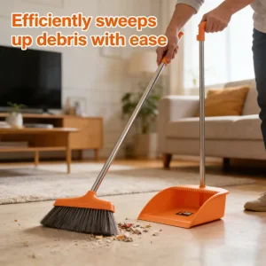 Hot Sell High Quality Household Broom Dismountable for Home Kitchen Cleaning Broom and Dustpan Broom Brush Set