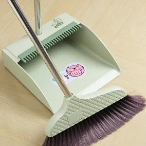 Hot Sell Plastic Home Usage Long Handle Sweeper Household Cleaning Tools Floor Dustpan and Broom Set