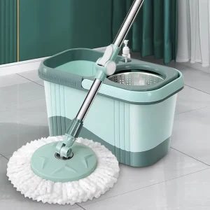 Hot Sell Round Rotating Mop Floor Cleaning Magic 360 Spin Cleaning Mop with Dirty Water Depart Bucket