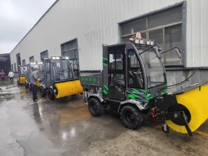 Hot Selling 15hp Gasoline Snowplow Multi functional Industrial Road Cleaning Sweeper for Snow Removal