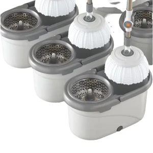 Hot Selling 360 Degree Rotating Mop Bucket Stainless Steel Extendable Handle Circular Floor Cleaning Mop Dirty Water Separation