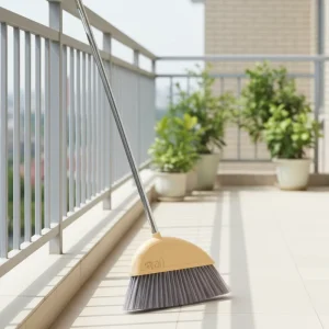Hot Selling 4 Color Eco friendly Home Cleaning Tools Brush Plastic Sweeper Broom Dustpan Set Stainless Steel PET Broom