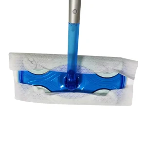 Hot Selling Compact Clear Classic Non woven Fabric Flat Mop With Telescopic Steel Rod 360 Cleaning Tools