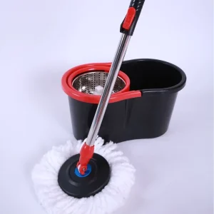 Hot Selling Durable Steel Microfiber Mop Head Adjustable Rotating Spinning Mops and Bucket Set with Free Hand