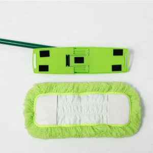 Hot Selling Home Commercial Use 100% Polyester Fabric Microfiber Mop with Soft Mop Head for Cleaning