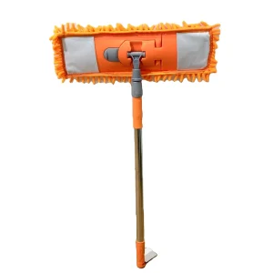 Hot Selling Kitchen Bathroom Long Handle Flat Microfiber Mop Washable Chenille Wet Dry Mops for Floor Cleaning