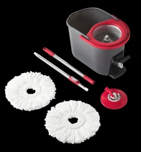 Hot Selling Pedal Bucket Floor Mop with Plastic Basket 360 Degree Rotation Microfiber Spin Dry Mop for Home & Office Use