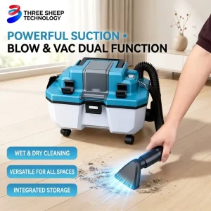 Hot selling Foreign Trade Model Cordless Lithium powered Portable Industrial grade Wet Dry Dual Use Vacuum Powerful Suction