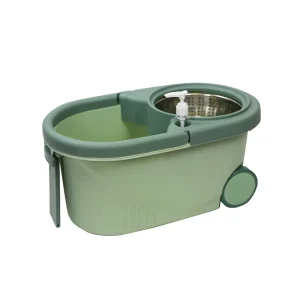 House Mop Manufacturer with 2 Mop Pads, Soap Bottle and Wheeled Bucket Set