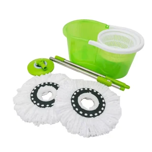 Household 360 Degree Magic Spin Dust Mop and Bucket with Wringer Set