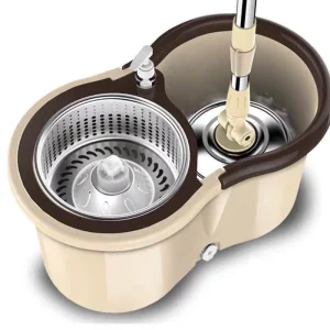 Household 360-Degree Rotating Flat Mop And Bucket Set, Wet Dry
