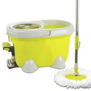 Household 4-Wheel Spin Mop Bucket Thick Oversized Rotatable with Foot Pedal