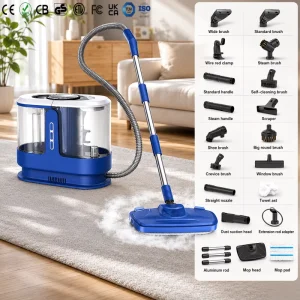 Household Automatic Handheld Wet Dry Sofa Spot Vacuum Cleaner with Steam for Car Sofa Rug and Carpet