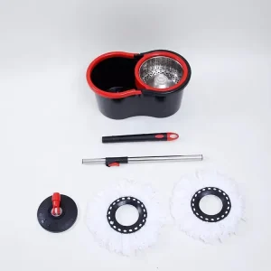 Household Bathroom Spin Mop and Bucket Cleaning Set