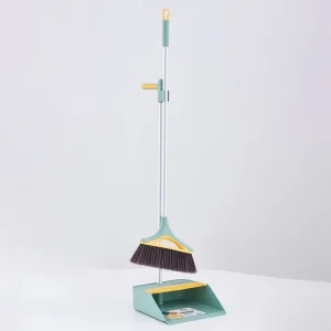 Household Broom Dustpan Combo Set Self Cleaning Comb Dustpan Anti Static Soft Bristle Broom for Pet Hair