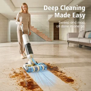 Household Carpet Floor Wet Dry Washing Machine 20Kpa Suction Hot Air Drying Smart Deep Cleaning Cordless Floor Vacuum Cleaner