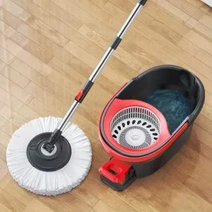 Household Clean Tool Rotating Mop Pedal Free Pedal Mop Bucket Centrifugal Mop New Spin Mop and Bucket with Foot Pedal