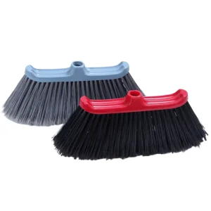 Household Cleaning Flat Sweeping Broom with Plastic Wire Head and Brush Road Sweeping Head and Dustpan