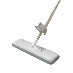 Household Cleaning Floor Mop Microfiber Flat Mop Cloth Stainless Steel Extendable Handle Self Wringer for Home Floor