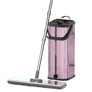 Household Cleaning Mop and Bucket Set with Hands-Free Wash Flat Mop