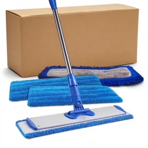 Household Cleaning Tool 40cm 60cm 90cm Aluminum Plate Flat Mop 360 Degree Rotation Ultra fine Fiber Mop Head Telescopic Handle