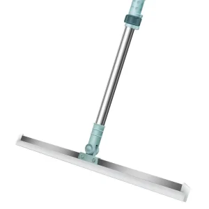 Household Dual-Sided Silicone Floor Squeegee and Scraper with Scalable Handle and Replacement Blades