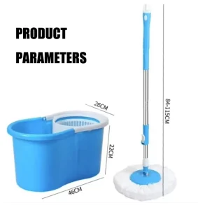 Household Eco-Friendly Disposable Plastic Twist Mop with Spin Bucket for Floor Cleaning