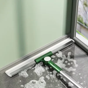 Household Eco friendly BassQueen GSQ 35 Durable Plastic Handle Floor Scraper TPR Squeegee Window Cleaning Wiper Custom Logo